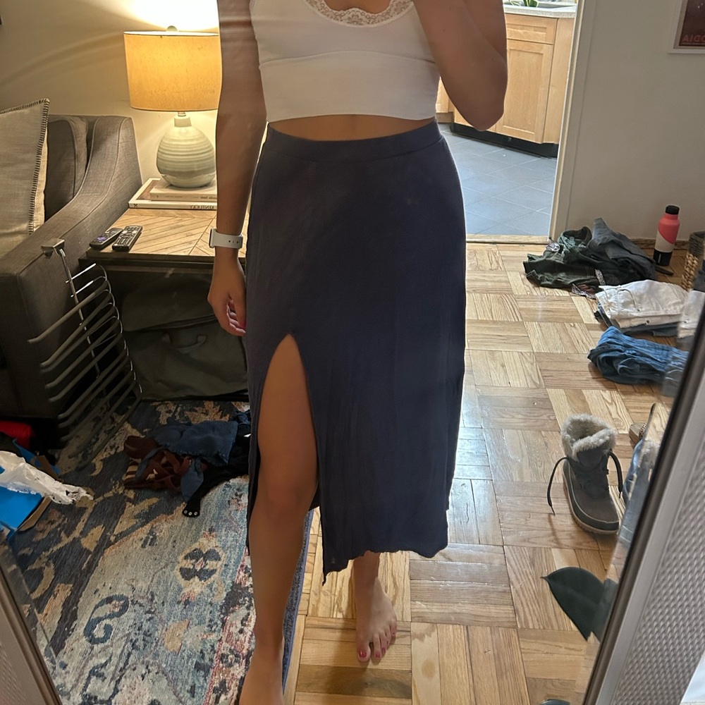 Free people midi skirt with slit
